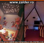Starry sky ceilings in multisensory rooms